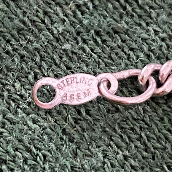 Agem I Sterling Silver Curb Neck Chain 24" - Picture 16 of 16